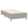 vidaXL Boxspringbettgestell Hellgrau 90x190 cm Stoff