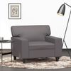 vidaXL Sessel Grau 60 cm Kunstleder