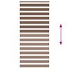 vidaXL Doppelrollo Braun 110x230 cm Stoffbreite 105,9 cm Polyester