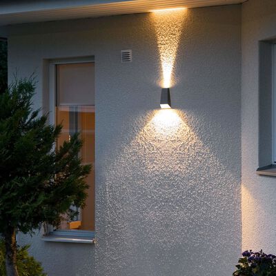 KONSTSMIDE LED-Wandleuchte Imola 2x3W Dunkelgrau