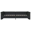 vidaXL Tagesbett mit Matratze USB Schwarz Stoff 90x200 cm