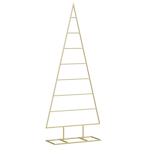 vidaXL Metall-Weihnachtsbaum für Dekorationen Schwarz 125 cm