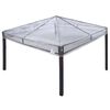 vidaXL Ersatzbezug f&uuml;r Pavillon 300 x 300 x 26 cm Transparent PVC