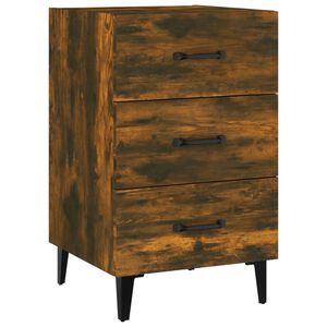 vidaXL Nachttisch R&auml;uchereiche 40x40x66 cm Holzwerkstoff