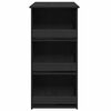 vidaXL Bartisch mit Regal Schwarz Eichen-Optik 102x50x103,5 cm