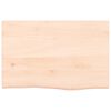 vidaXL Wandregal 60x40x2 cm Massivholz Eiche Unbehandelt