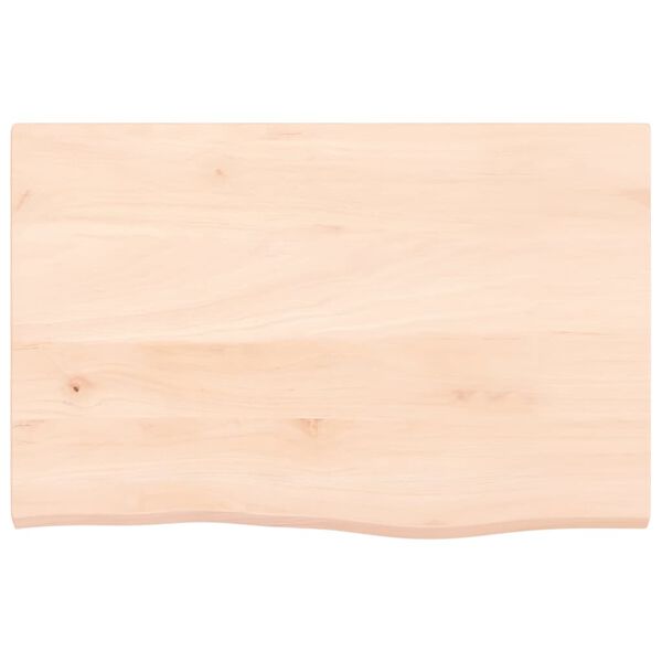 vidaXL Wandregal 60x40x2 cm Massivholz Eiche Unbehandelt
