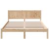 vidaXL Bettgestell Braun 140 x 200 cm Massivholz Kiefer