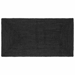 vidaXL Bereichsteppich Dunkelgrau 80 x 150 cm Jute