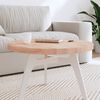 vidaXL Tischplatte &Oslash;70x4 cm Rund Massivholz Buche