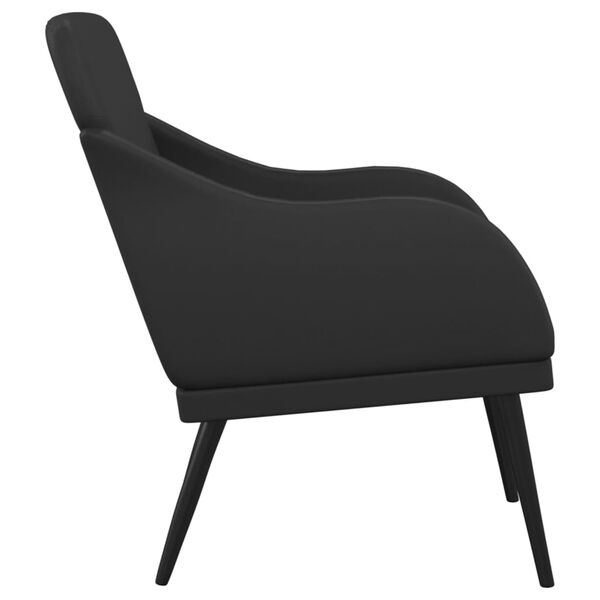 vidaXL Sessel Schwarz 63x76x80 cm Kunstleder