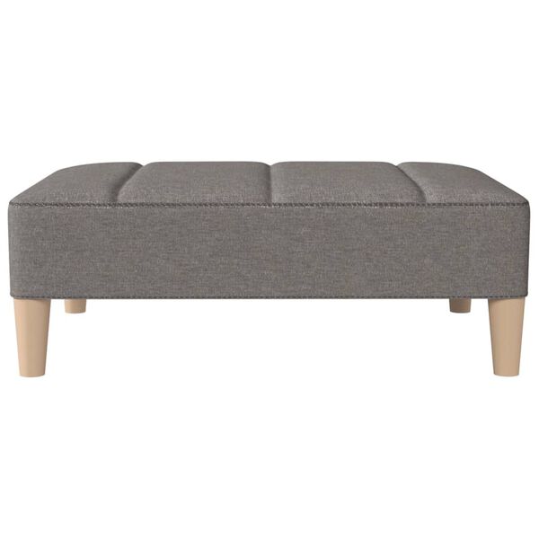 vidaXL Fu&szlig;hocker Hellgrau 78x56x32 cm Stoff