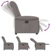 vidaXL Relaxsessel Taupe Stoff
