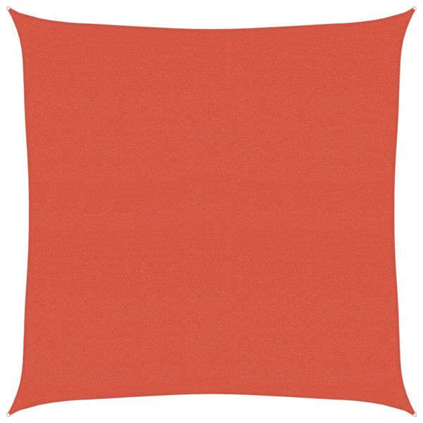 vidaXL Sonnensegel 160 g/m&sup2; Terrakottarot 4x4 m HDPE