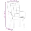vidaXL Relaxsessel Blau Samt