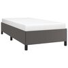 vidaXL Bettgestell Grau 100x200 cm Kunstleder