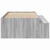vidaXL Bettrahmen mit Speicher Graues Sonoma 80 x 200 cm Holzwerkstoff