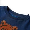 Kinder-Langarmshirt Marineblau 140