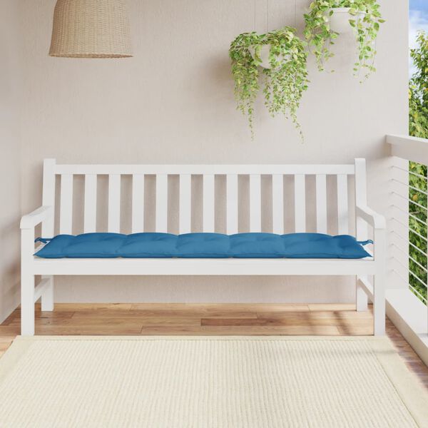vidaXL Gartenbank-Auflage Melange Blau 180x50x7 cm Stoff