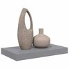 vidaXL Schweberegal Grau 40x23x3,8 cm MDF
