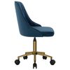 vidaXL Esszimmerst&uuml;hle 6 Stk. Drehbar Blau Samt