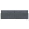 vidaXL Bettrahmen mit Matratze Dunkelgrau 200 x 200 cm Stoff