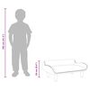 vidaXL Kindersofa Schwarz 70x40x24 cm Samt