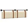 vidaXL H&auml;ngevorderseite Wandmontiert Creme 190 x 55 x 5 cm Antikes PU