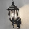 KONSTSMIDE Sensor-Wandleuchte Firenze Oben Mattschwarz