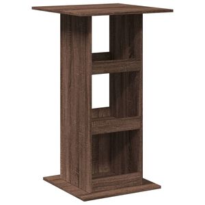 vidaXL Bartisch mit Ablagen Braun Eiche 60x60x102 cm Holzwerkstoff