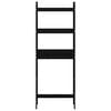 vidaXL Toilettenregal Schwarz 63x26x171 cm Massivholz Kiefer