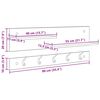 vidaXL Wandmontierter nachttisch Artisan-Eiche 90 x 15 x 36 cm