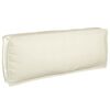 vidaXL Sofa Set mit Kissen Creme 133 x 92 x 69 cm Massivholz Akazie