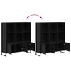 vidaXL B&uuml;cherregal 2 pcs Schwarz Eichen-Optik 99,5 x 30 x 108 cm