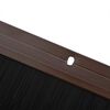 vidaXL Aufsteck T&uuml;rb&uuml;rstendichtungen 2 pcs Braun 100 cm