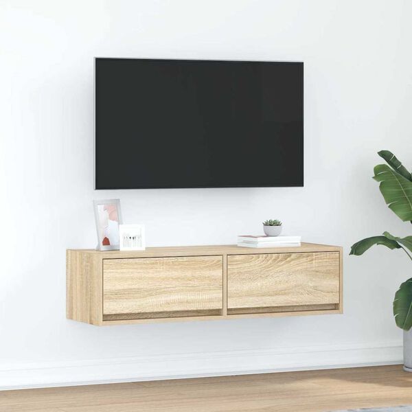 vidaXL TV-Schr&auml;nk Sonoma Eiche 100 x 31 x 25,5 cm Holzwerkstoff