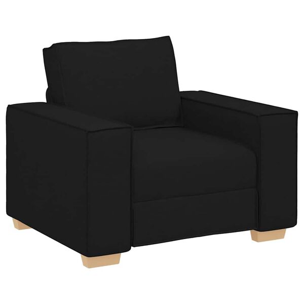 vidaXL Sofa Stuhl Schwarz 100x78x84 cm Stoff