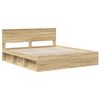 vidaXL Bettrahmen Sonoma 180 x 200 cm Massives Kiefernholz