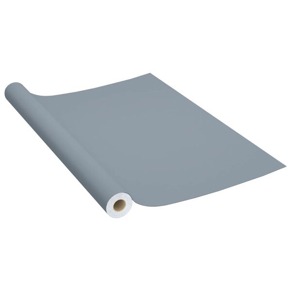 vidaXL Selbstklebende Möbelfolie Grau 500 x 90 cm PVC