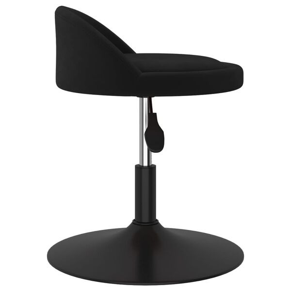 vidaXL Esszimmerst&uuml;hle 4 Stk. Drehbar Schwarz Samt