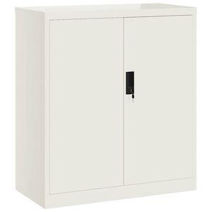 vidaXL Aktenschrank Wei&szlig; 79x40x90 cm Stahl