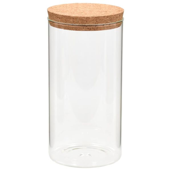 vidaXL Vorratsgl&auml;ser mit Korkdeckel 6 Stk. 1400 ml