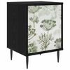 vidaXL Nachttisch GOTHA Schwarz Eichen-Optik 36 x 33 x 51 cm