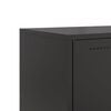 vidaXL TV-Schrank Schwarz 68x39x43,5 cm Stahl