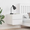 vidaXL Nachttisch 2 pcs Wei&szlig; 39 x 34 x 33 cm Massivholz Kiefer