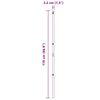 vidaXL Zaunpfosten 7 pcs Silber Stahl