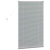 vidaXL Fensterjalousie mit Vorh&auml;ngen Silber Aluminium