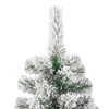 vidaXL K&uuml;nstlicher klappbarer Weihnachtsbaum Gr&uuml;n und Wei&szlig; 180 cm