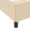 vidaXL Boxspringbett Creme 90 x 190 cm Stoff