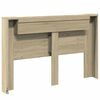 vidaXL Kopfteil-Schrank mit LED mit Regal Sonoma 160 x 16,5 x 103,5 cm
